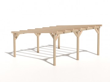 Dřevěná zahradní pergola 5x6m