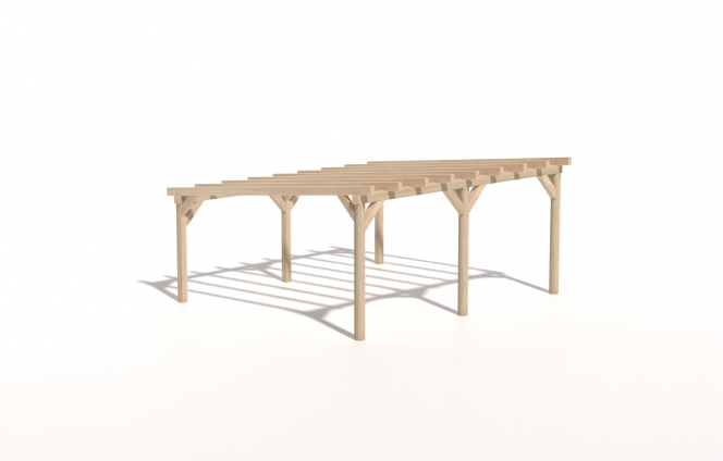 Dřevěná zahradní pergola 5x6m