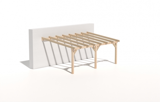 Dřevěná zahradní pergola 4x6m