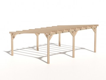 Dřevěná zahradní pergola 5x7m