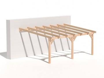 Dřevěná zahradní pergola 4x6m