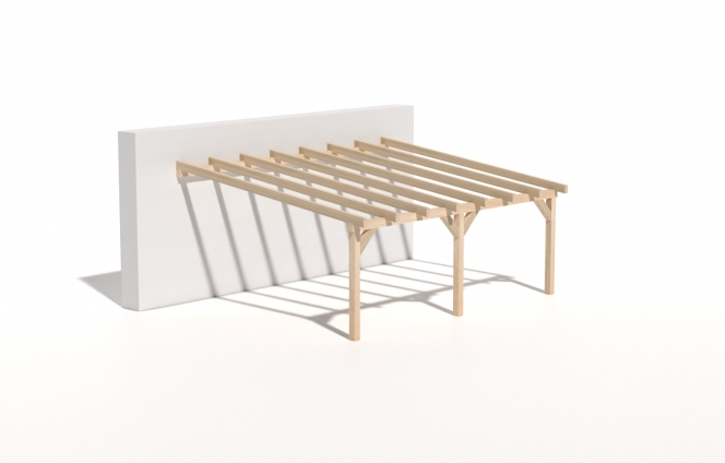 Dřevěná zahradní pergola 5x6m