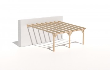 Dřevěná zahradní pergola 5x6m