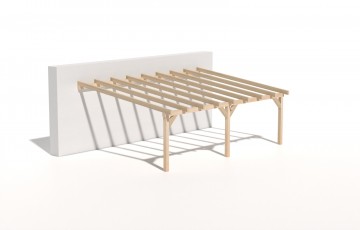 Dřevěná zahradní pergola 5x7m