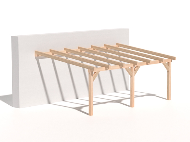 Dřevěná zahradní pergola 4x6m