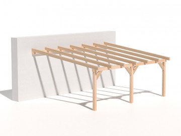 Dřevěná zahradní pergola 5x6m